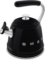 Load image into Gallery viewer, SMEG Retro Stovetop Whistling Kettle – 2.4Q (Black)