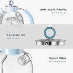 Load image into Gallery viewer, ASCOT Electric Kettle, Glass Electric Tea Kettle Gifts for Men/Women/Family 1.6L 1500W Borosilicate Glass Tea Heater, with Auto Shut-Off and Boil-Dry Protection Blue