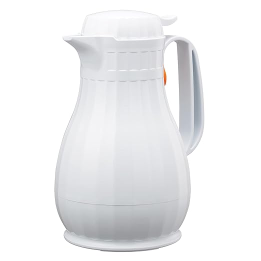 Service Ideas ECO13WH Eco-Serv Server, BPA-free, Foam Insulated Carafe, 44 Ounces, White