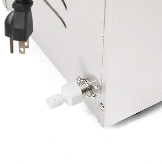 Commercial Steam Milk Frother Machine Electric Milk Frother Automatic Machine with 2.1 Gallon Capacity Milk Steamer & Frother for Latte Hot Water Dispenser（Silver）