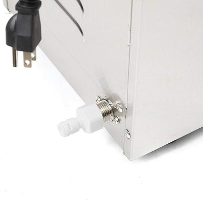 Commercial Steam Milk Frother Machine Electric Milk Frother Automatic Machine with 2.1 Gallon Capacity Milk Steamer & Frother for Latte Hot Water Dispenser（Silver）