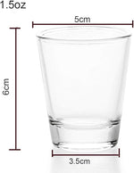 Load image into Gallery viewer, BCnmviku 1.5 oz Shot Glasses Sets with Heavy Base, Clear Shot Glass (2 Pack)