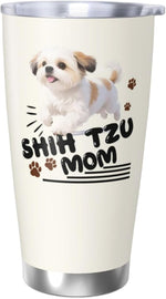 Load image into Gallery viewer, Best Shih Tzu Mom Gifts for Women, 20 Oz Shih Tzus Lover Travel Tumbler Mugs with Shih Tzus, Travel Mug Gift for Shih Tzu Mom