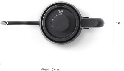 BALMUDA The Kettle | Electric Gooseneck Kettle | Lightweight | Stainless Steel | 0.6L (20fl oz) Capacity | Neon Light Indicator | Perfect for Tea and Coffee | US Version | Black