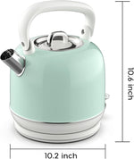 Load image into Gallery viewer, Electric Tea Kettle, 1500W Electric Kettle for Boiling Water, Food Grade Stainless Steel 2L Tea Kettle with Ergonomic Handle, Hot Water Boiler Auto Shut-off, Boil-Dry Protection