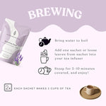 Load image into Gallery viewer, AutoimmuniTea – AIP Stress Relief, Bedtime Blend for Restful Sleep, Calming Tea for Stress, Lavender, Tulsi, Passion Flower Organic Blend - 15 Tea Bags (30 Cups)