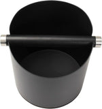 Load image into Gallery viewer, Large Size Coffee Knock Box, Espresso Knock Box Stainless Steel Espresso Machine Accessories with Removable Knock Bar and Non-Slip Base Coffee Grounds Container Bin (Black)