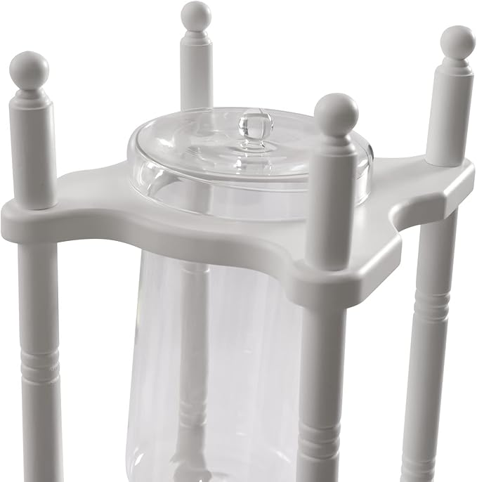 Cold Brew Drip Coffee Maker, 2500ml/84.54oz Ice Coffee Brewer Machine Dripper Pot Cold-Drip Coffee Tower with Glass Container Wood Stand for Home Office