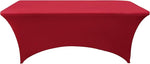 Load image into Gallery viewer, 10-Pack 6ft Spandex Table Covers for Rectangle Standard Folding Tables - Wrinkle Resistant Stretch Tablecloths - Ultimate Fitted Table Protector for Parties, Banquet, Wedding