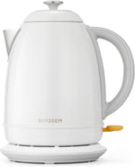 Load image into Gallery viewer, BUYDEEM K640 Stainless Steel Electric Tea Kettle with Auto Shut-Off and Boil Dry Protection, 1.7 Liter Cordless Hot Water Boiler with Swivel Base, 1440W, Arctic White