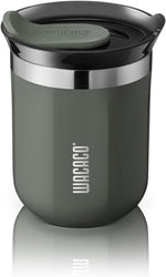 Load image into Gallery viewer, WACACO Octaroma Classico Vacuum Insulated Coffee Mug, Double-wall Stainless Steel Travel Tumbler With Drinking Lid, 6 fl oz (180ml), Dim Grey