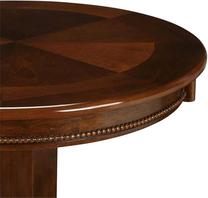 BOWERY HILL Traditional Wood Pub Table with Claw and Ball Feet in Cappuccino