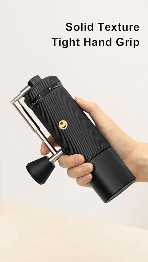 TIMEMORE Chestnut S3 Coffee Grinder with External Point to Point Precision Digital Adjustment, Stainless Steel S2C890 Burr, 30g Capacity, Suitable for Travel/Camping.(S3 Black)