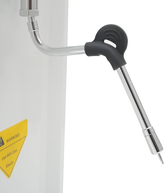 Commercial Steam Milk Foam Machine,8L Electric Commercial Milk Frother,Multi-Purpose Espresso Coffee Milk Foam Machine with LED Display for Espresso Coffee,Tea Shop,Dessert Shop,Milk (8L White)