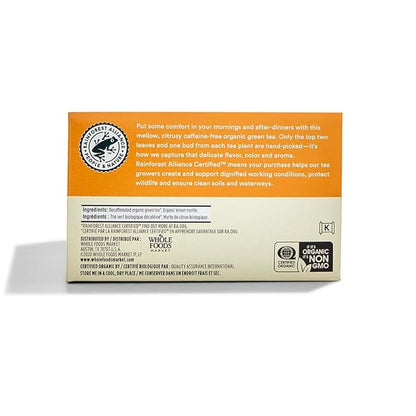 365 by Whole Foods Market, Organic Decaffeinated Green Tea with Lemon Myrtle (40 Tea Bags), 2.1 Ounce (pack of 12)