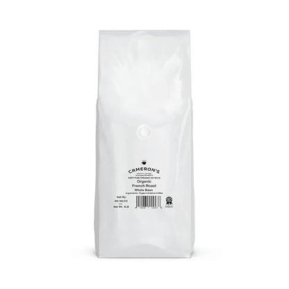 Cameron's Coffee Roasted Whole Bean Coffee, Organic French Roast, 4 Pound