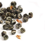 Load image into Gallery viewer, TIAN HU SHAN Jasmine Tea Jasmine Dragon Pearls Green Tea Loose Leaf 7.8oz (221g) Tin