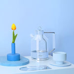 Load image into Gallery viewer, Electric Kettle, ASCOT Glass Electric Tea Kettle 1.5L 1500W Retro Tea Heater &amp; Hot Water Boiler, No Plastic, BPA-Free, Cordless, with Auto Shut-Off and Boil-Dry Protection (Blue)