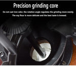 Load image into Gallery viewer, Coffee Grinder,Wooden Coffee Bean Grinder Manual Coffee Grinder Roller, Antique Coffee Mill with Cast Iron Hand Crank for Making Mesh Coffee, Decoration, Best Gift (Brown (six deformation base))