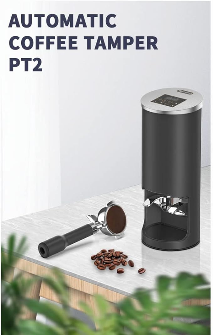 Automatic Coffee Tamper Machine Tamper 58/58.3mm Commercial Non-stick Tamper Espress Cafe Efficient Coffee Tamper Machines (58.3mm, Black)