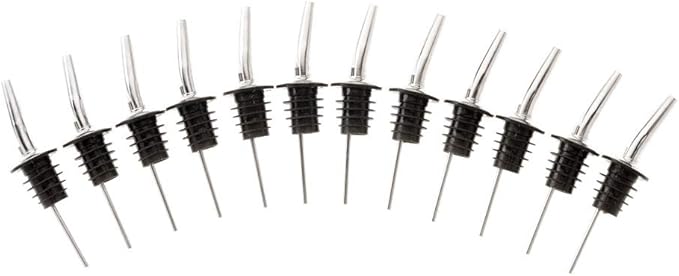 Barfly Cocktail Liquor Pourer, Set of 12, Stainless