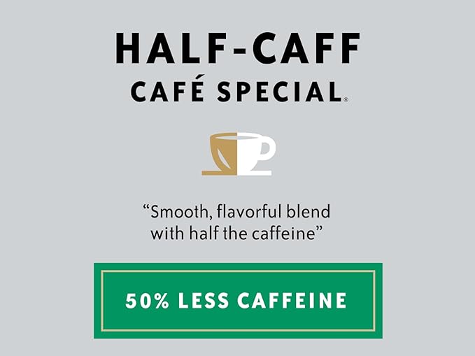 Community Coffee Cafe Special Half-Caff, Medium Dark Roast Ground Coffee, 12 Ounce (Pack of 1)