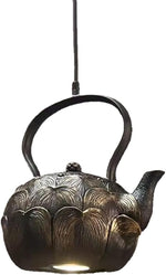 Load image into Gallery viewer, Chinese Retro Tea Kettle Pendant Light Handmade Craft Ceiling Mount 9 Inch for Dining Room Bar Bedroom 3000k