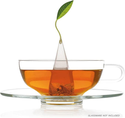 Tea Forte Jubilee Presentation Box Tea Gift Set Sampler, 20 Count 2 of Each Variety Individually Wrapped Handcrafted Pyramid Infuser Bags