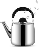 Load image into Gallery viewer, Tea Kettle,Whistling Tea kettle for Stove Top,2 QT Stainless Steel Teapot,Induction Tea Kettle Pot for Stovetop (1.9 L,Silver)