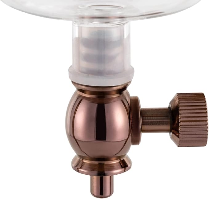 LOYALHEARTDY Ice Cold Brew Dipper Coffee Maker, 600 ml Luxury Iced Coffee Maker Smooth Drip Coffee Maker with Adjustable Rate Dipper Cold Brew Coffee Machine Ice Drip Coffee Maker for Coffee&Tea,Gold