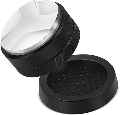 Flexzion Espresso Distribution Tool 58mm Coffee Leveler, Adjustable Depth and Universally Compatible Espresso Leveler for 58mm Portafilters and Espresso Machines