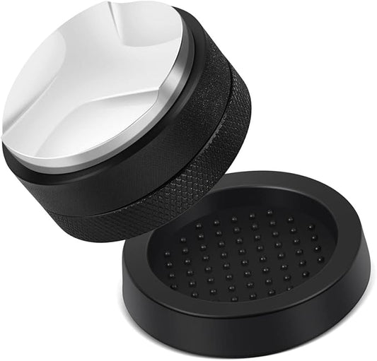 Flexzion Espresso Distribution Tool 58mm Coffee Leveler, Adjustable Depth and Universally Compatible Espresso Leveler for 58mm Portafilters and Espresso Machines