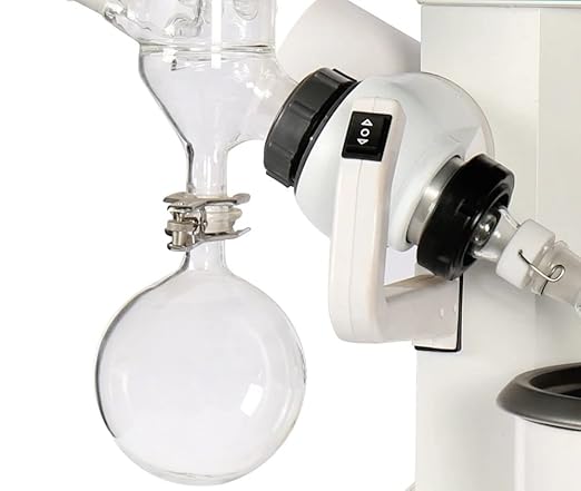 TECHTONGDA Rotary Evaporator with Automatic Lifting, 2L Lab Vacuum Evaporator, Laboratory Equipment Kit with Temperature LCD Display, Rotation Speed 20-200 RPM