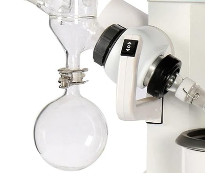 TECHTONGDA Rotary Evaporator with Automatic Lifting, 2L Lab Vacuum Evaporator, Laboratory Equipment Kit with Temperature LCD Display, Rotation Speed 20-200 RPM