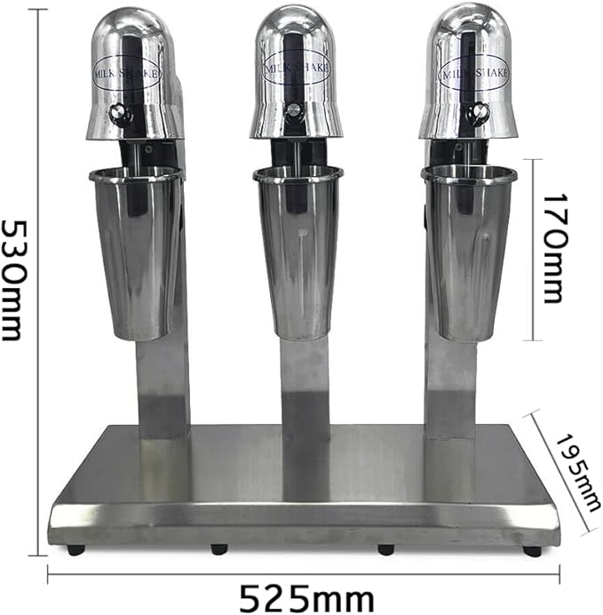 Electric Milk Tea Shaker Double Frame Milk Tea Shaking Machine 18000RMP Minute Stainless Steel Auto Tea Milk Making Machine for Boba Milk Tea