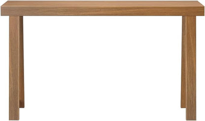 Plank+Beam Solid Wood Console Table, 56 Inch, Sofa Table, Narrow Entryway Table for Hallway, Behind The Couch, Living Room, Foyer, Easy Assembly, Pecan