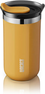 Load image into Gallery viewer, WACACO Octaroma Lungo Vacuum Insulated Coffee Mug, Double-wall Stainless Steel Travel Tumbler With Drinking Lid, 10 fl oz(300ml)， Amber Yellow