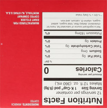 Eight O'clock The Original Coffee, 12 ct(Pack of 1)