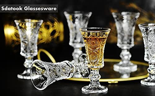 Shot Glasses, 1.5oz Shot Glasses Set of 6/Cordial Glasses/Sherry Glasses
