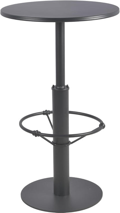 Retro Bar Table Industrial 41.3inch High Pub Table Modern Small Bistro Table for 2-3 People Metal Patio Table for Outdoor Indoor Minimalist Home Decor