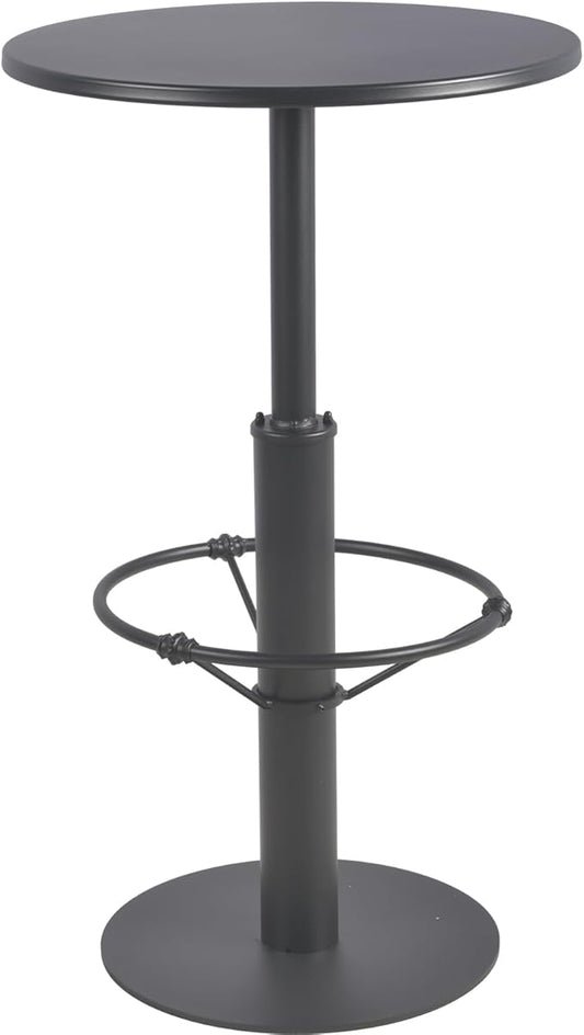 Retro Bar Table Industrial 41.3inch High Pub Table Modern Small Bistro Table for 2-3 People Metal Patio Table for Outdoor Indoor Minimalist Home Decor