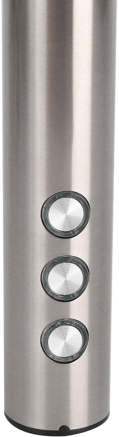 Stainless Steel Electric Milk Frother USB Charging Handheld Egg Beater for Kitchen Latte Art