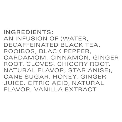 TAZO Decaf Chai Latte, Black Tea Concentrate, Easy-to-Serve Chai Tea for Everyday Lattes, Hot or Iced Tea and Mocktails, 32 oz Tea Mix Carton