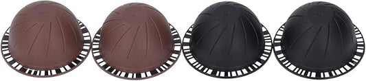 Reusable Coffee Capsule Refillable Coffee Pod Kit with 100PCS Aluminum Foil Lids and 4 Capsules for Machines