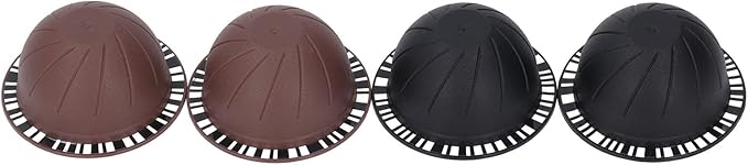 Reusable Coffee Capsule Refillable Coffee Pod Kit with 100PCS Aluminum Foil Lids and 4 Capsules for Machines