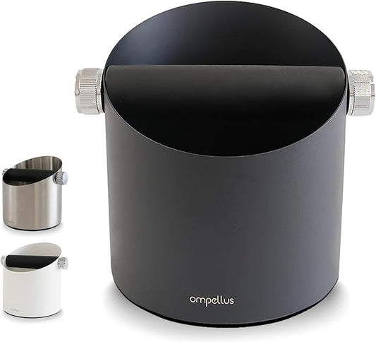 Espresso Knock Box, Large Capacity & Non-Slip Base Coffee Knock Box, Barista Tools, Espresso Machine Accessories (Black)