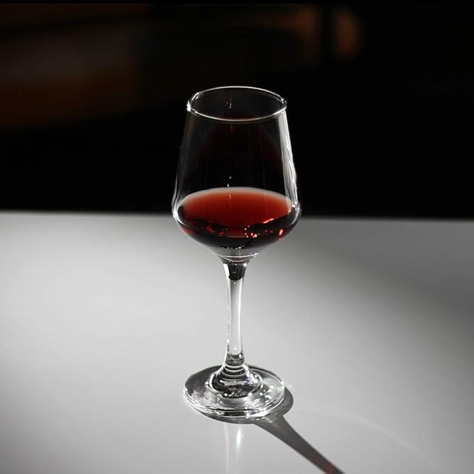 LFLYCIAL Wine Glasses Set of 4,Durable Red Wine Glasses for Bordeaux/Cabernet,Thick Resistant White Wine Glass for Housewarming,Wedding,Anniversary,15oz