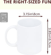 11oz White Ceramic Sublimation Coffee Mug Blank White, Case of 108