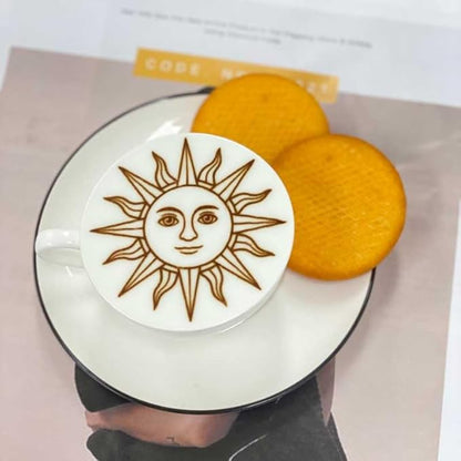 Coffee Latte Art Machine EB-Pro Customized Photo Selfie Printing with Camera Cake Desserts DIY Personalized Decoration for Cafes Bars Museums, Brown FancyBox - White