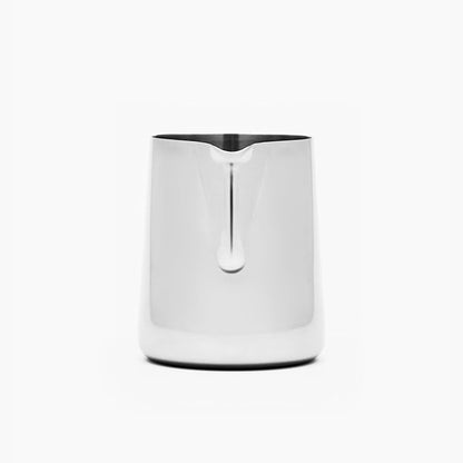 Milk Pitcher – 400ml Polished Stainless Steel, Precision Spout & Handle Alignment, Internal Measurement Markings, Premium 304 Stainless Steel Milk Steaming Pitcher for Latte Art